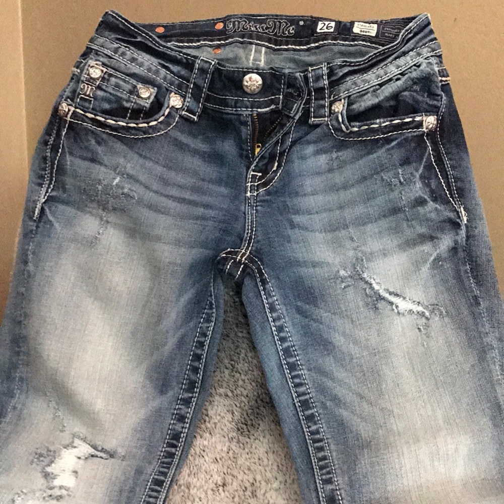 Size 26 Miss Me Boot Cut Jeans, never worn